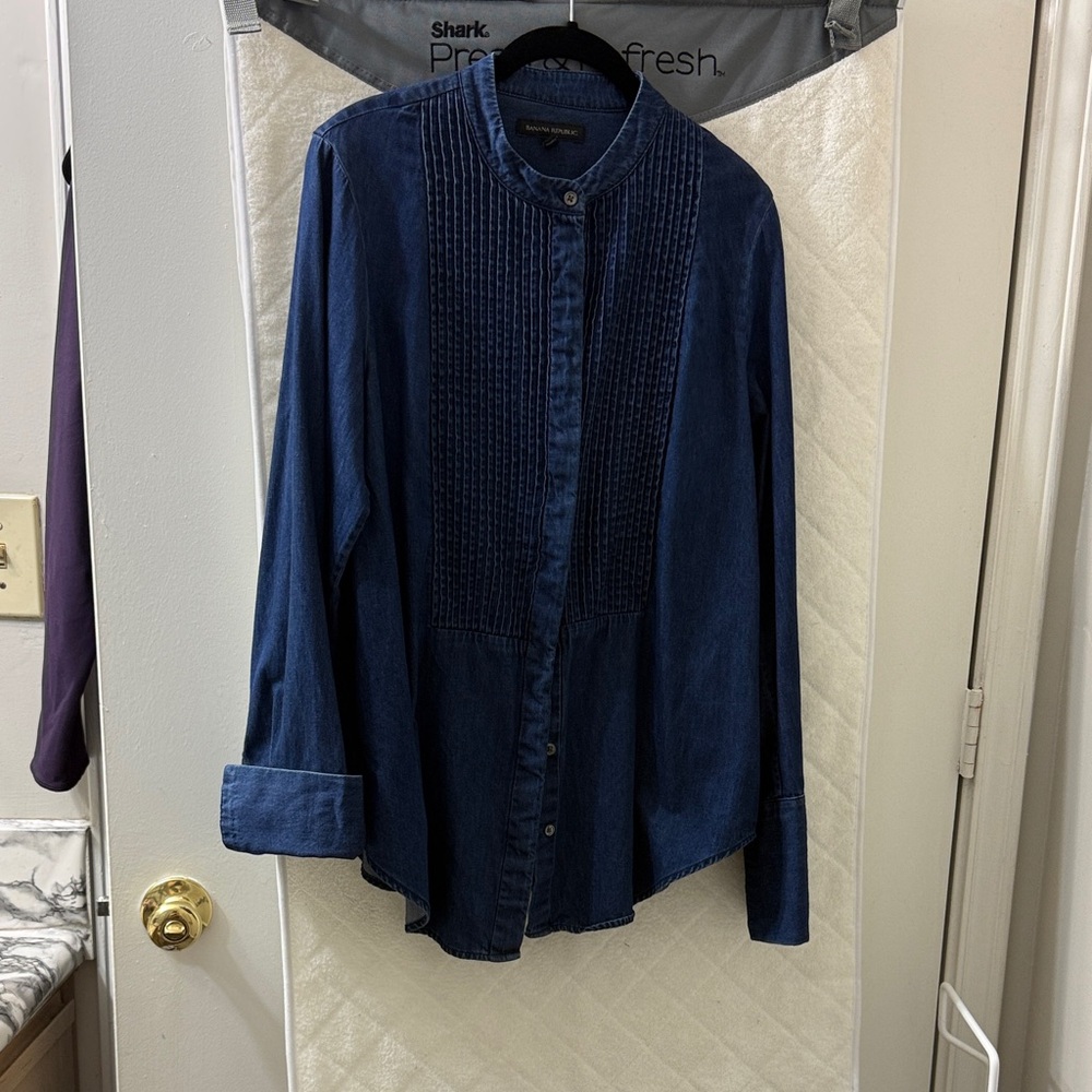 Banana Republic Jeans Button Down Tuxedo Shirt